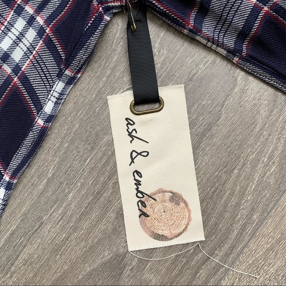 Ash & Ember Avalon Button Flannel Shirt Size L NWT - Picture 11 of 12